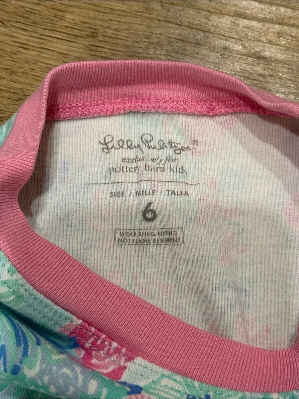 Girls' Lilly Pulitzer Floral Mint & Pink Pajama Set
